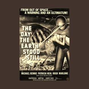 The Day The Earth Stood Still Sepia T-Shirt