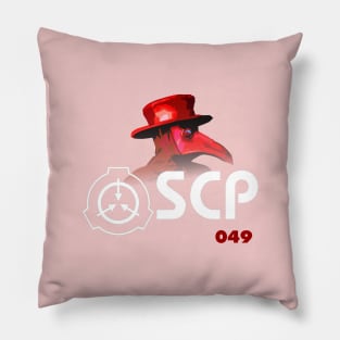 SCP 049 "the plague doctor" (Red) Pillow