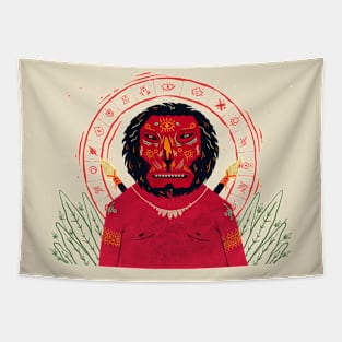 Red Shaman Tapestry