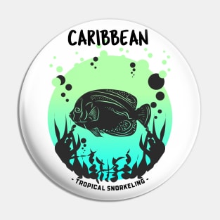 Caribbean Tropical Snorkeling Pin