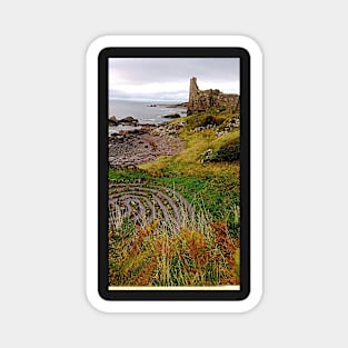 Dunure Castle and Labyrinth, Scotland Magnet