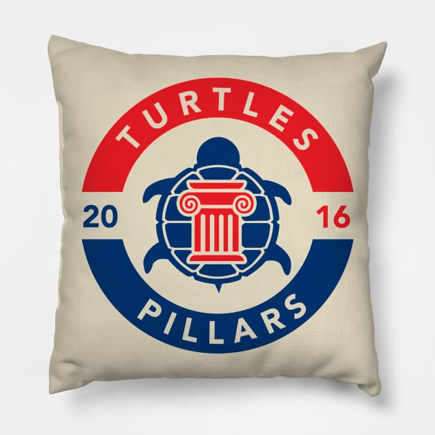 Turtles / Pillars 2016 Pillow by Duckfeed.tv Merch Store