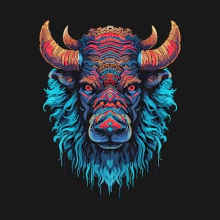 DMT Art Psychedelic Buffalo T-Shirt