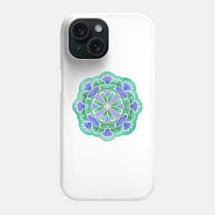 Colorful Mandala on Black Phone Case