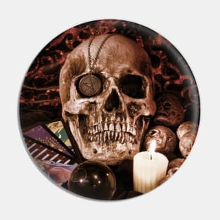 Creepy Occult Still Life Pin