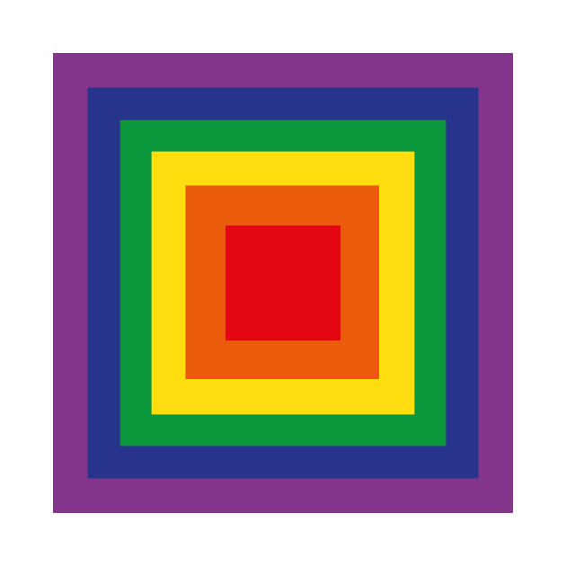 Rainbow Squares by n23tees