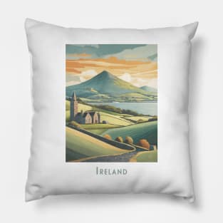 Ireland - Emerald Irish Isle Serenity Pillow