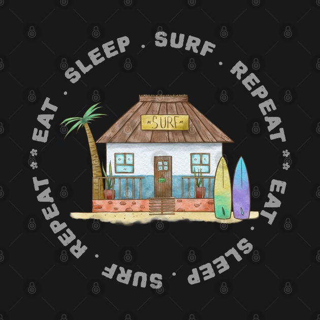 Eat Sleep Surf Repeat by MIRO-07