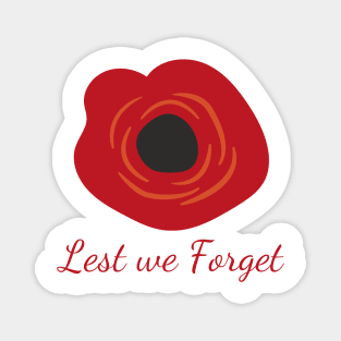 Lest we Forget. Magnet