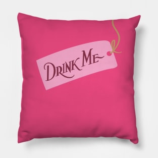 Drink Me (with string) Pillow