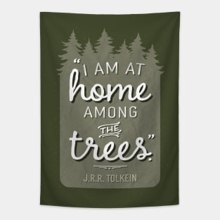 Home Among the Trees JRR Tolkien Quote Tapestry