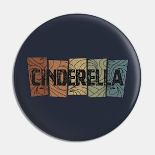 Cinderella Retro Pattern Pin