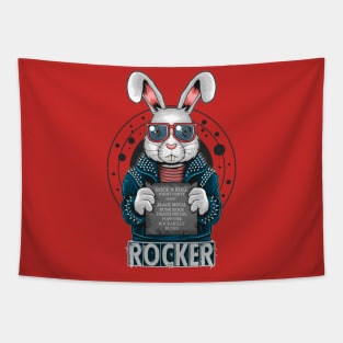 Rocker rabbit Tapestry