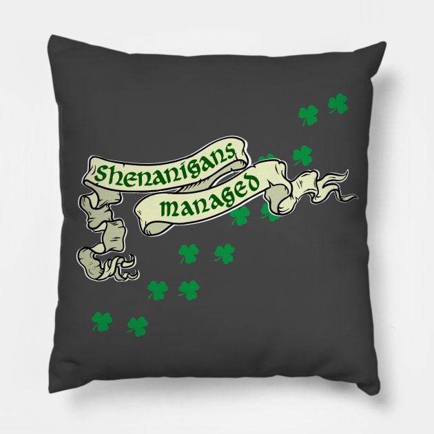 Shenanigans Managed Pillow by Tip-Tops