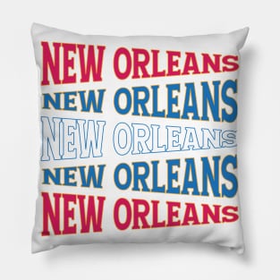 TEXT ART USA NEW ORLEANS Pillow