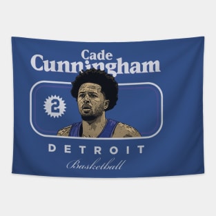 Cade Cunningham Detroit Cover Tapestry