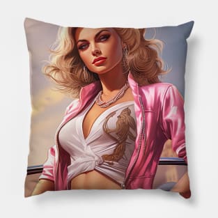 Postcard from Los Santos 4 Pillow