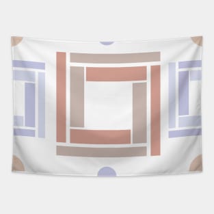 Geometric pastel colors pattern Tapestry