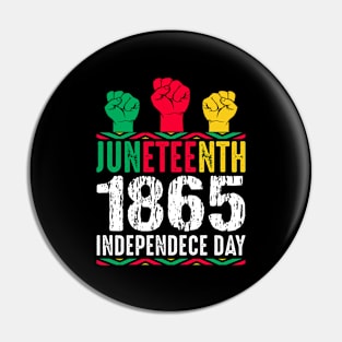 Celebrate Juneteenth 1865 Independece Day Pin