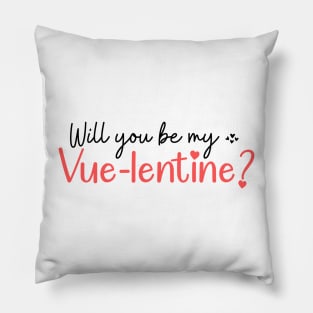 Valentine heart funny pun for software engineer Pillow