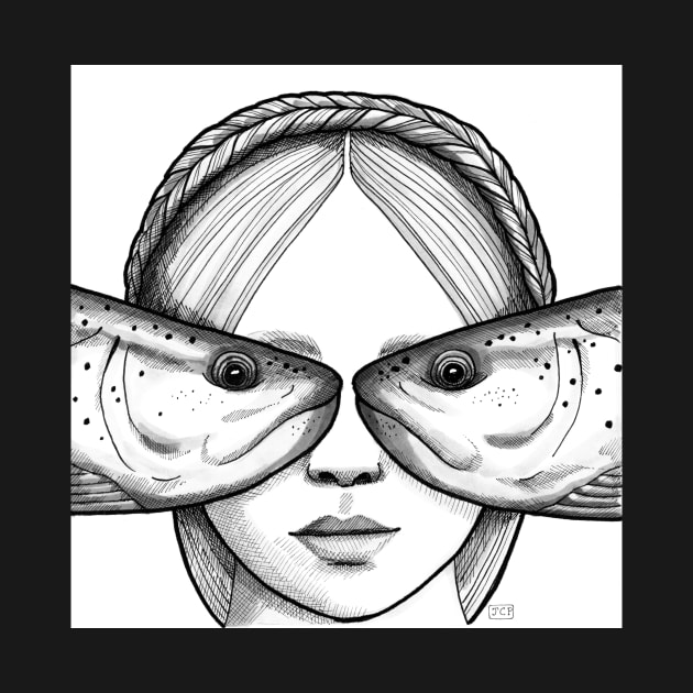 The Girl with Fish Eyes by JCPhillipps