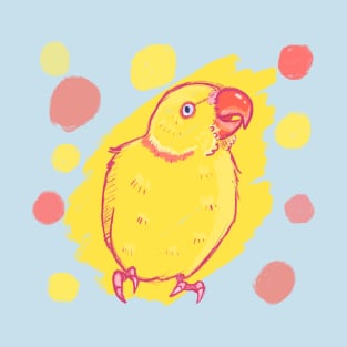 Yellow Ring Neck Parakeet T-Shirt