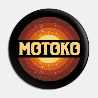 Vintage Proud Name Motoko Anime Gifts Circle Pin