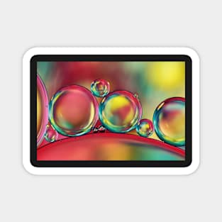 Drops of Rainbow Oil Magnet