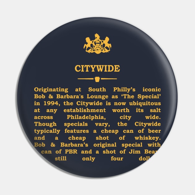 Real Historical Philadelphia - Citywide Pin by OptionaliTEES