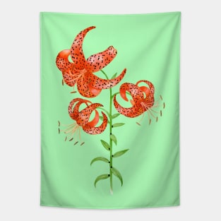 Tiger Lilies (Lilium lancifolium) Tapestry