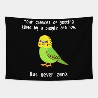 Budgie Never Zero Tapestry