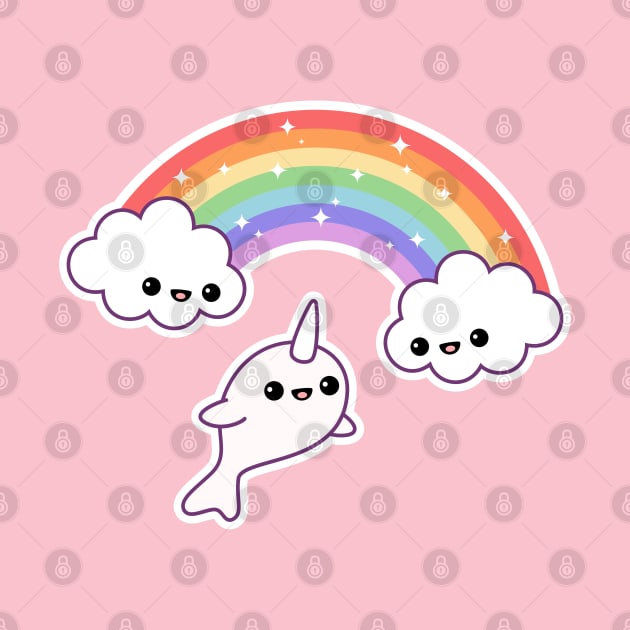 Flying Rainbow Narwhal by sugarhai