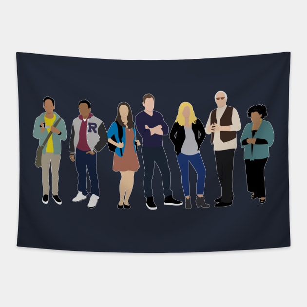 The Greendale Seven Tapestry by doctorheadly