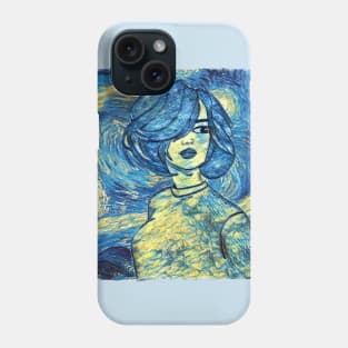 Girl Van Gogh Style Phone Case