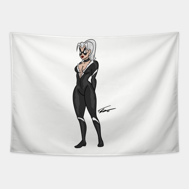 Black Cat Tapestry by Tuckerjoneson13