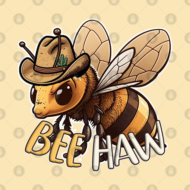 Bee Haw: Yee Haw It's A Bee Cowboy by nonbeenarydesigns