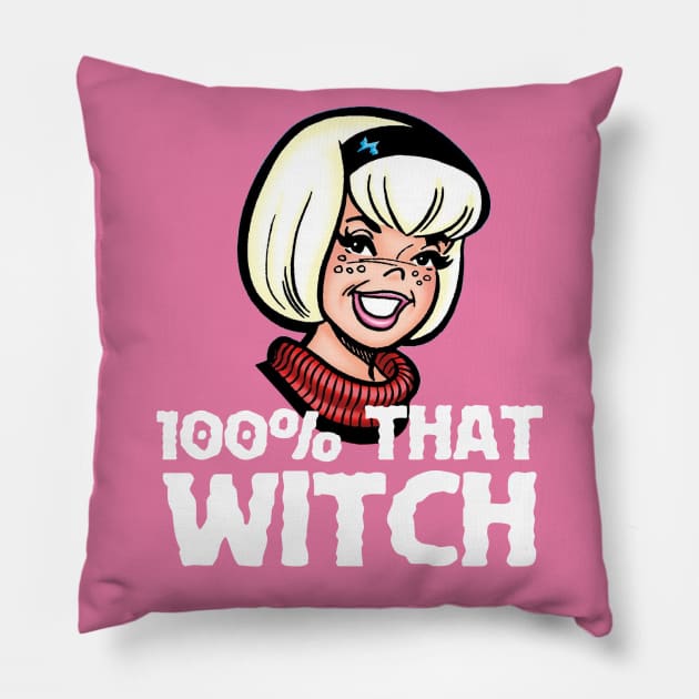 100% THAT WITCH Pillow by Pop Fan Shop