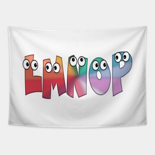 LMNOP Alphabet Letter People Tapestry