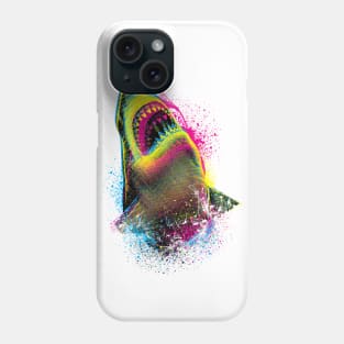 Cmyk Shark Phone Case