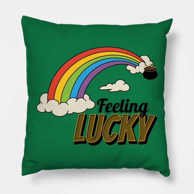 Feeling lucky Pillow by Polynesian Vibes