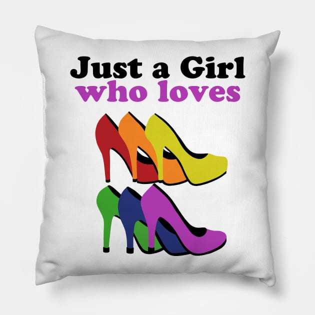 Colorful High Heels Pillow by CBV