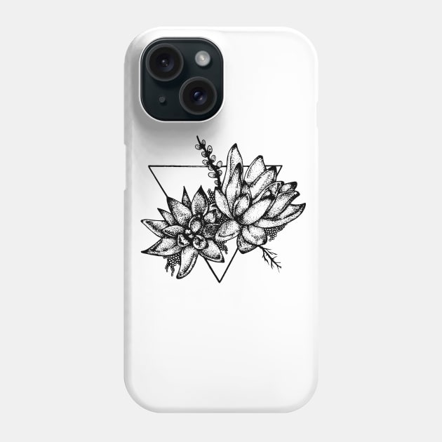 Succulents by Skye Rain Art Phone Case by Skye Rain Art