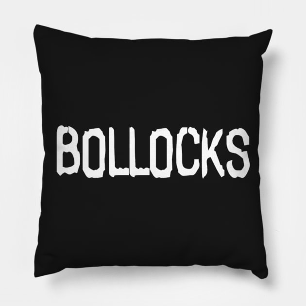 Bollocks Pillow by LizzardicusSporkDesigns