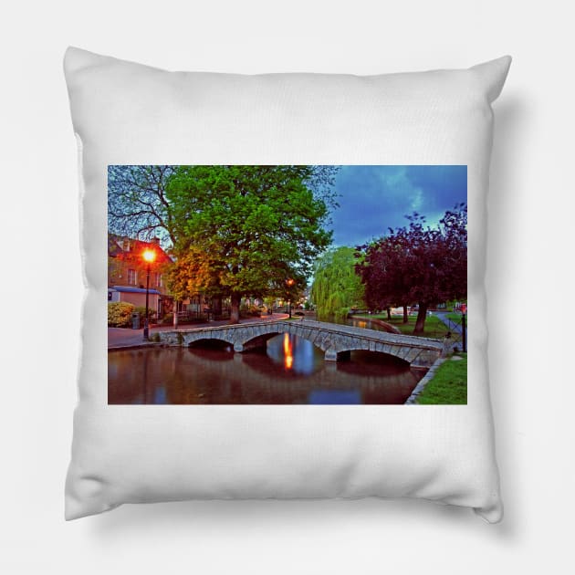 Bourton on the Water Cotswolds England UK Pillow by AndyEvansPhotos