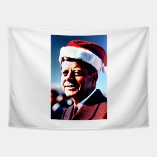 Santa JFK (Celebrity Christmas) Tapestry