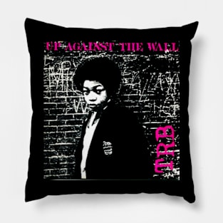 Up Against the Wall 1978 Punk New Wave Throwback Pillow