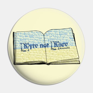 Big book Kyiv not Kiev #correctUA Pin