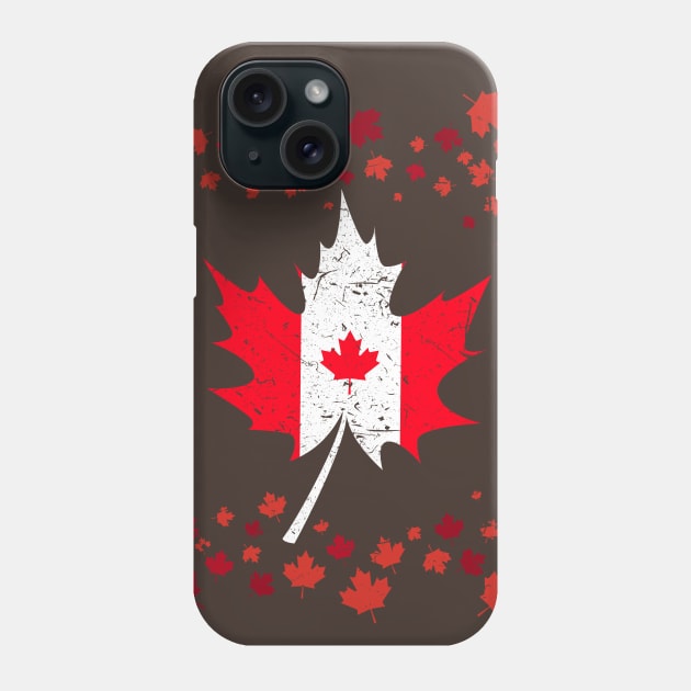 Canada Flag, Canadian Maple Leaf Phone Case by GlossyArtTees