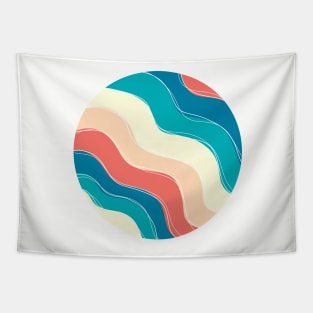 aesthetic squiggle circle Tapestry