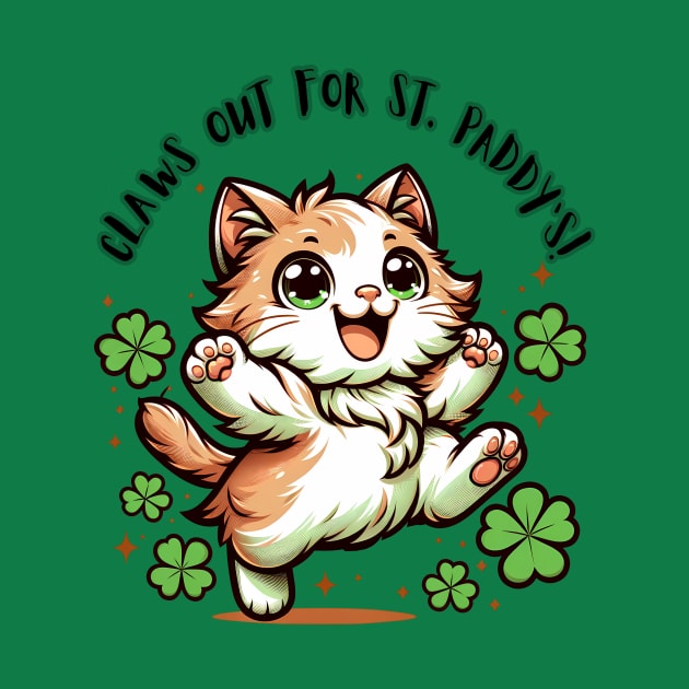 Claws out for St. Paddy's! Cute Kitty by I Live With Idiots